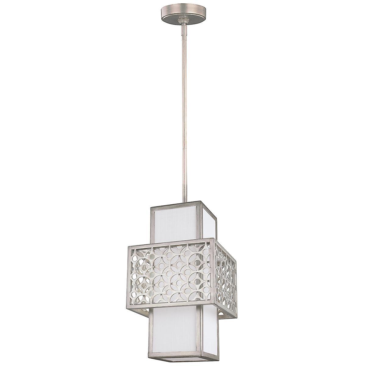 Kenney 1 Light Ceiling Pendant Silver E27