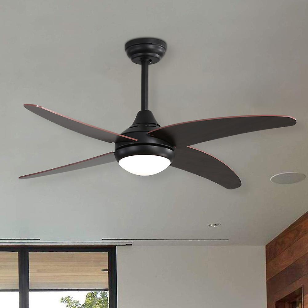 Living And Home Livingandhome 4 Blades Ceiling Fan with LED Light Kit 42in Black