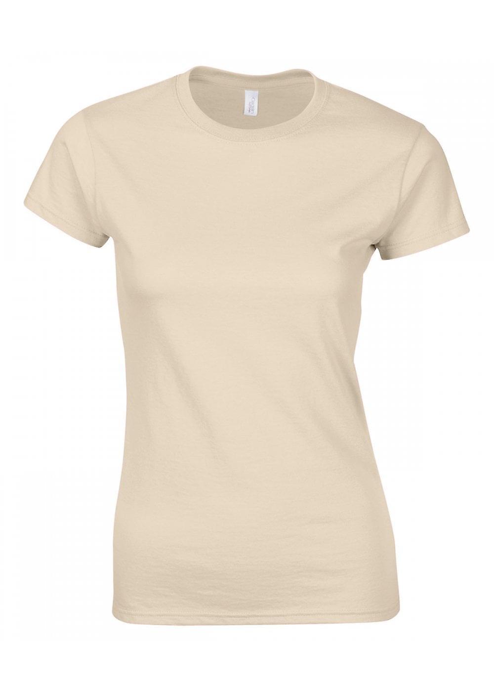 Women's Gildan Softstyle™ Women's Ringspun T-Shirt 64000L Sand M