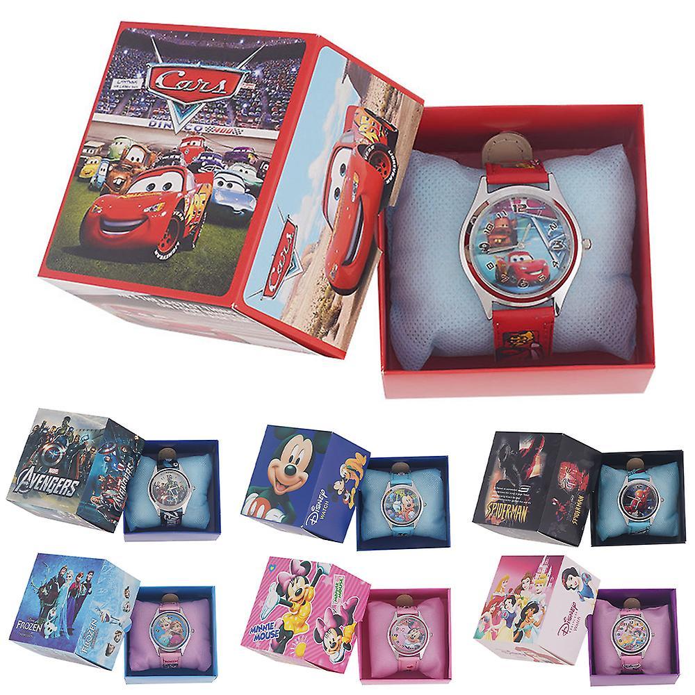 Vicbuy Gifts Wrist Watch Kids Spiderman/frozen/cars/mickey Minnie/princess/avengers Watches Quartz