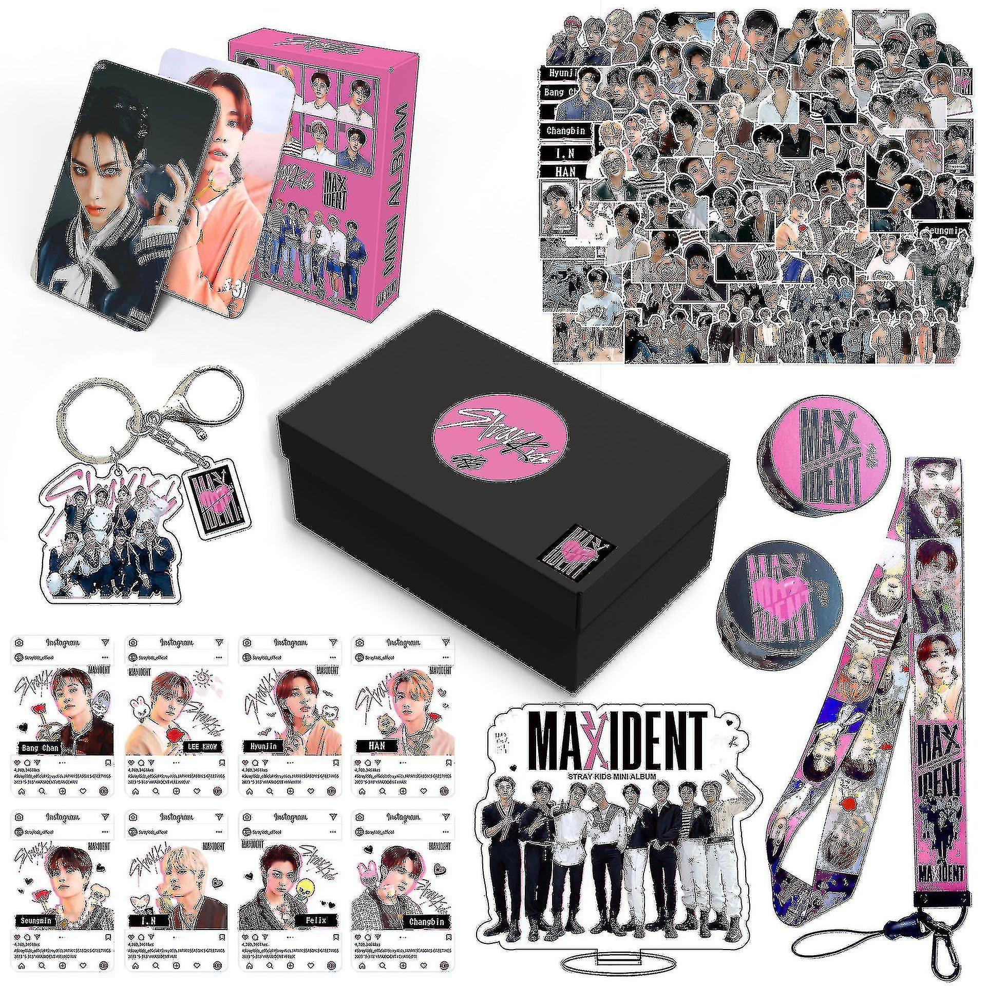 Sanne 2024 Stray Kids New Maxident Box Set Kpop Merche Photos Lanyard Keychain For Skz Fans A