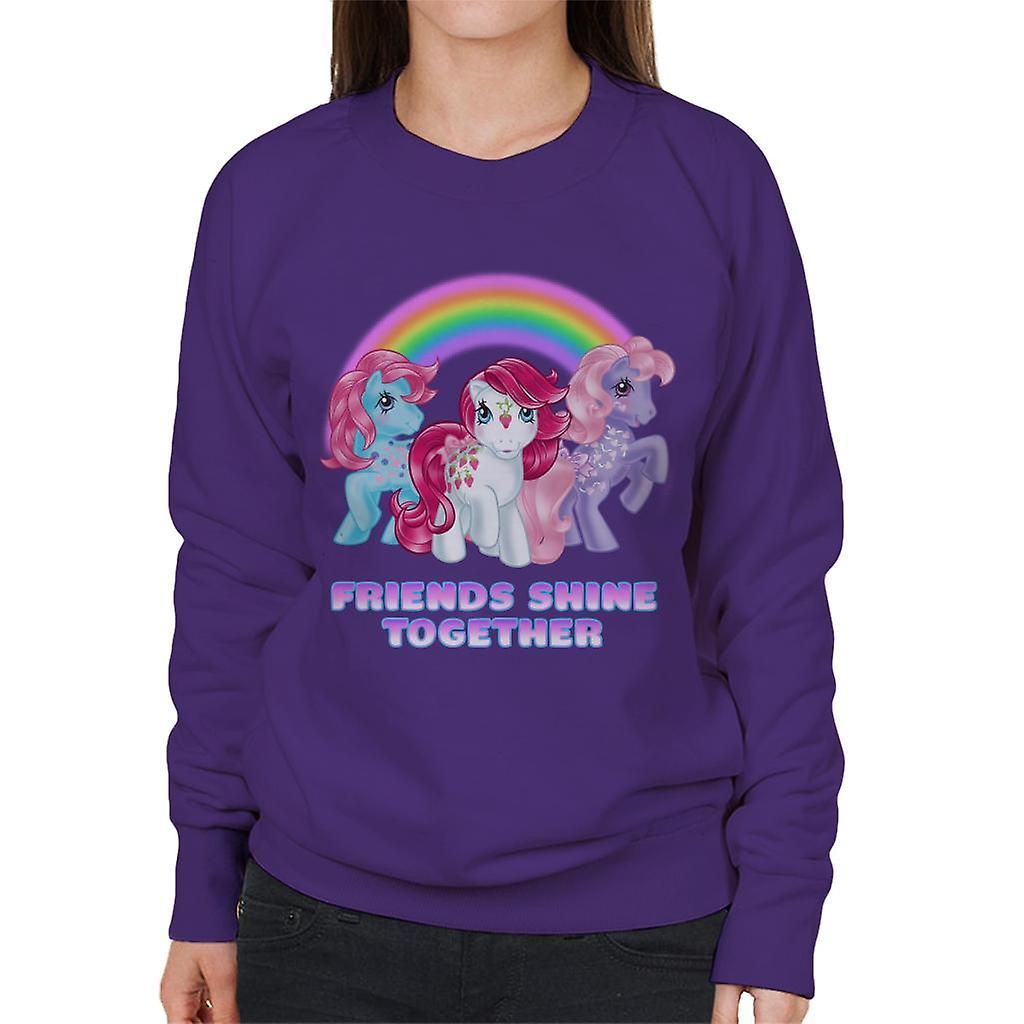 My Little Pony Friends Shine Together Women's Sweatshirt Purple XX-Large