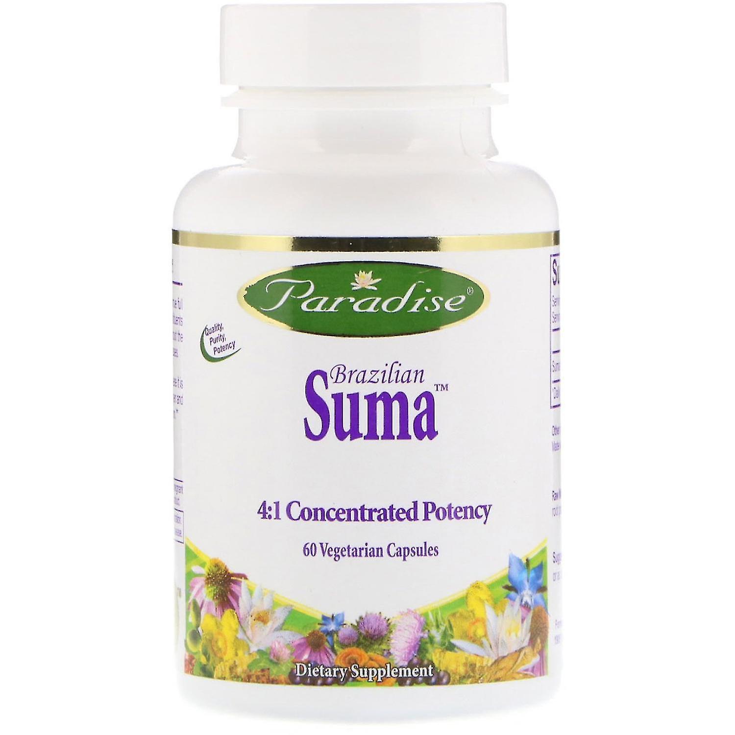 Paradise Herbs, Brazilian Suma, 60 Vegetarian Capsules