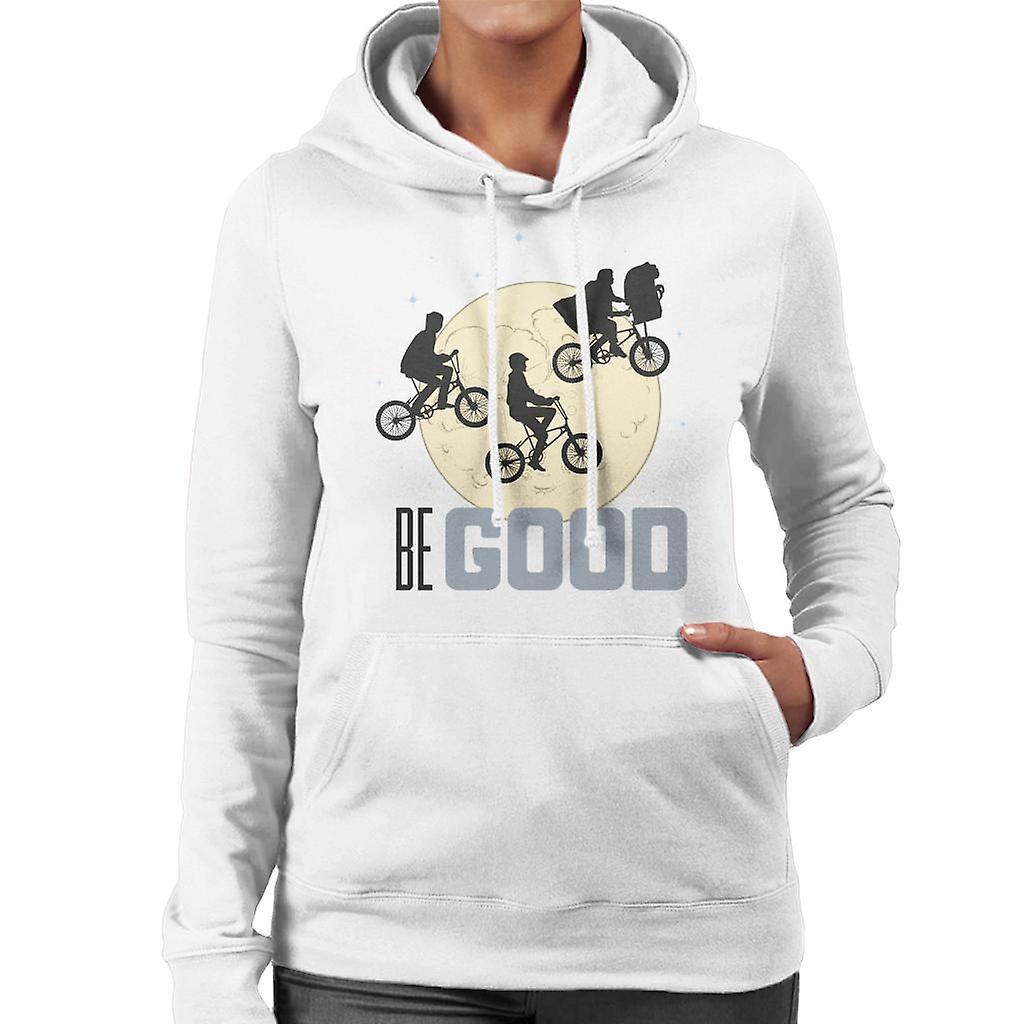 E.T. E.T. Classic Shot Be Good Women's Hooded Sweatshirt White X-Large