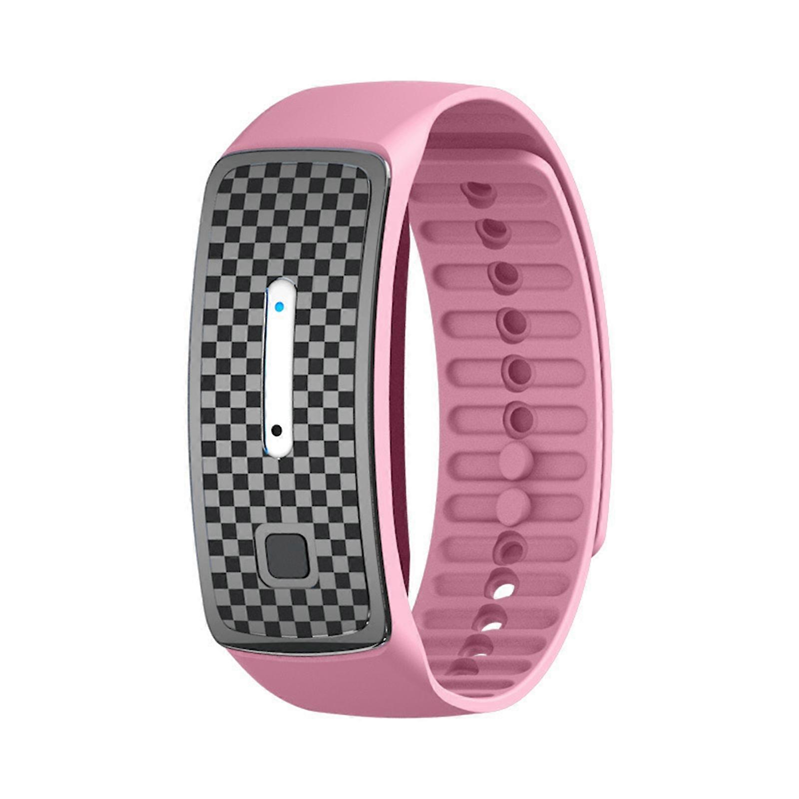 Niutu0 2pcs Ultrasonic Body Shape Wristband Magnetic Lymph Detox Bracelet Drainage Fk Pink