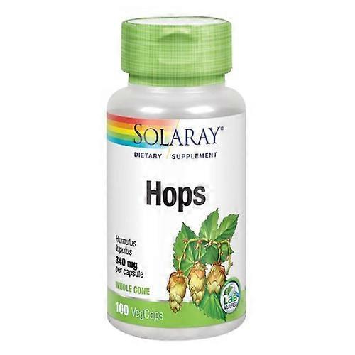 Solaray Hops, 340 mg, 100 Caps (Pack of 1)