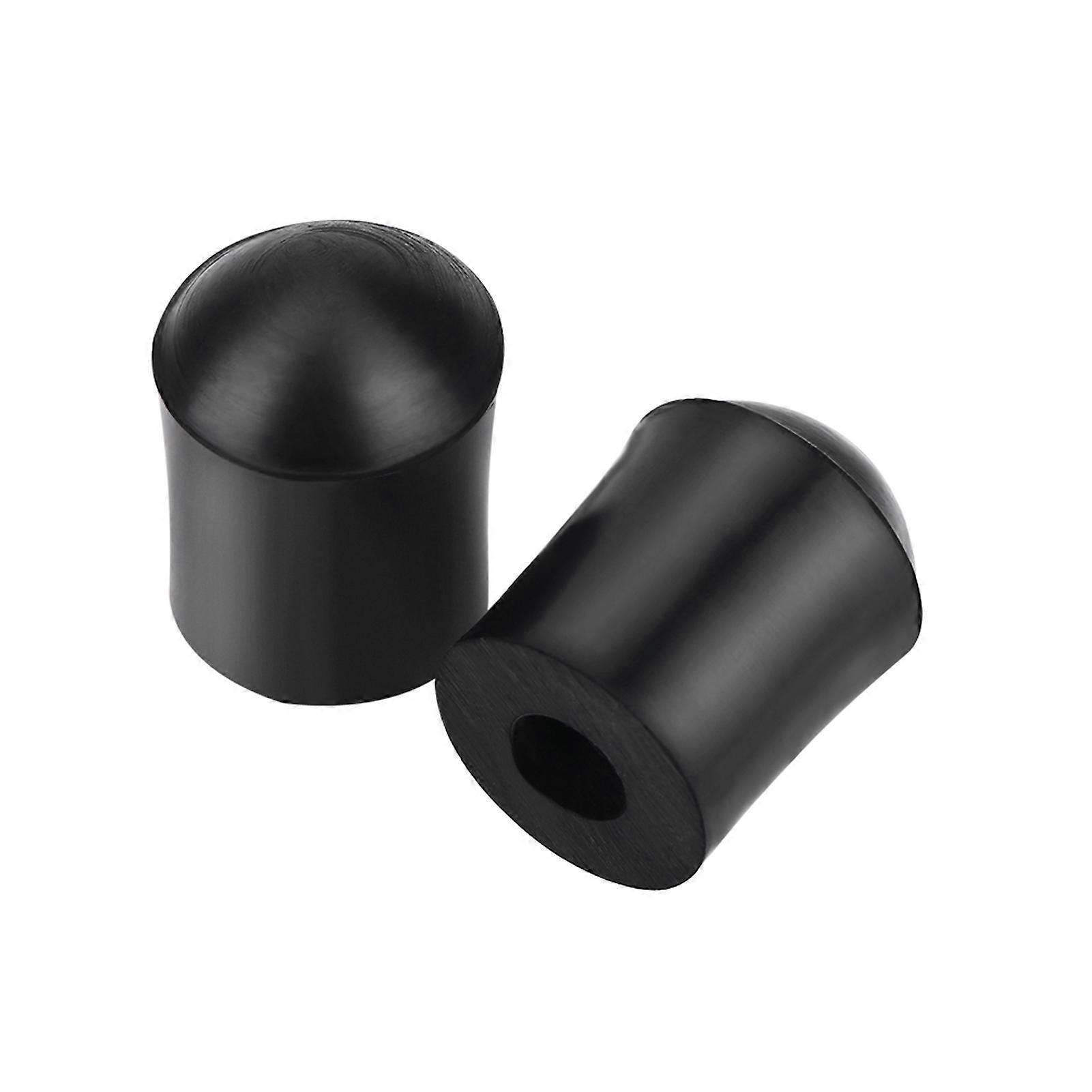 Aespa 2pcs Double Bass Endpin Rubber Tip Stopper Black Protector End Cap Accessory