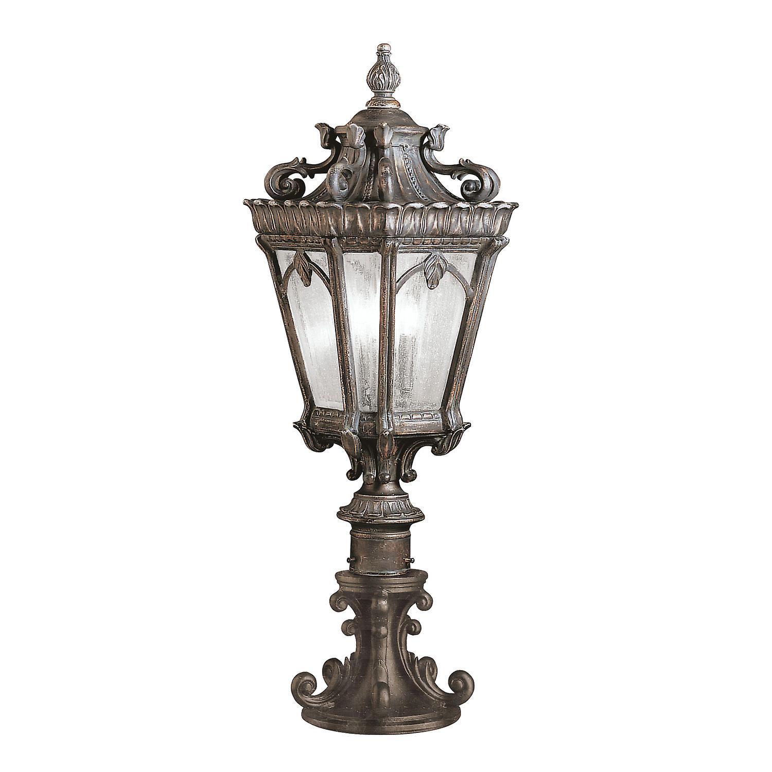 Elstead Lighting Tournai 3 Light Large Outdoor Pedestal Light Londonderry IP44, E14