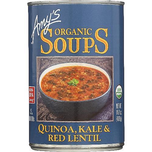 Amys Soup Red Lntil Kale Quino, Case of 12 X 14.4 Oz (Pack of 1)