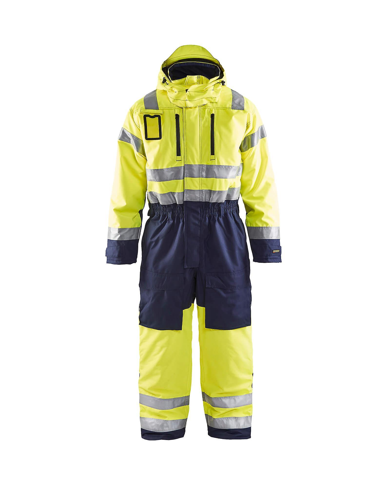 Blaklader 6763 hi-vis winter overalls - mens (67631977) Yellow/navy blue 43s