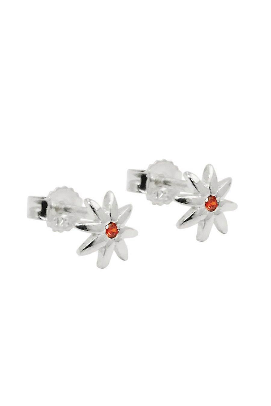 Gallay Stud Earring Zirconia Red Silver 925 - Gl93721