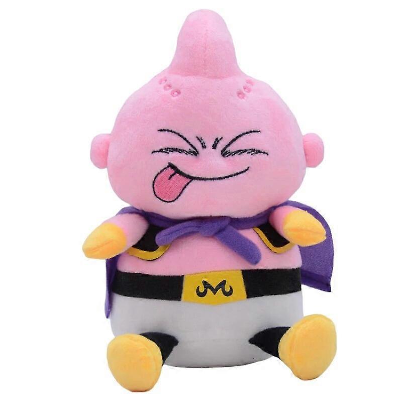 Redkid 20cm Dragon Ball Z Majin Buu Plush Toy Kawaii Cute Anime Cartoon Squint Tongue Stuffed Plush Dolls Room Decoration Toys Kid Gift B