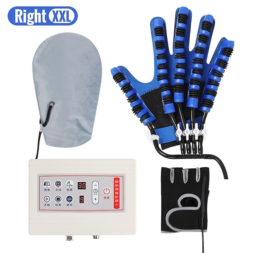 Loerss Air Waves Massage Glove Rehabilitation Robot Glove Hand Device For Wind Stroke Hemiplegia Hand Function Recovery Finger Trainer Right Size X...