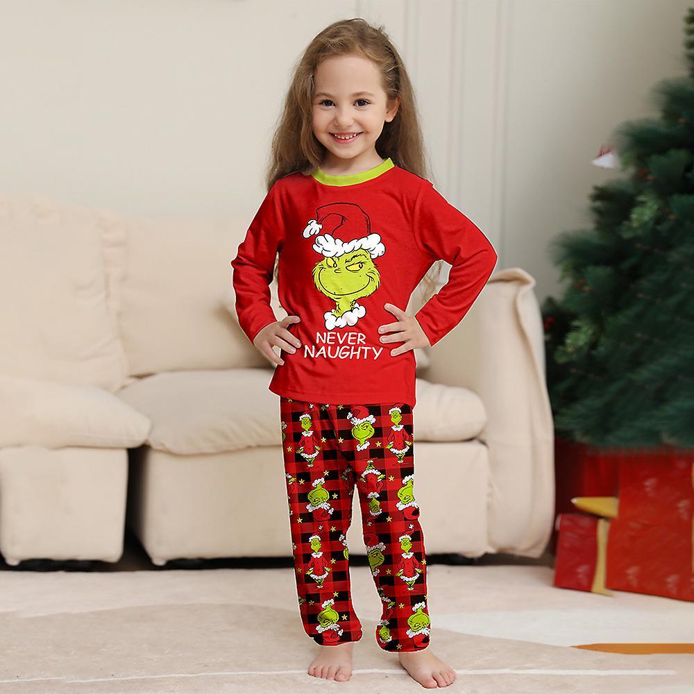 Bestdaily Christmas Funny Grinch Family Matching Pyjamas Adult Kids Baby Nightwear Xmas Pjs Set Pajamas Girls 13-14 Years