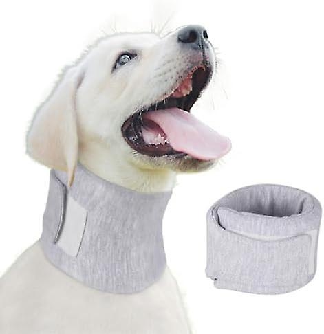 Wtowin Dog Neck Brace Elizabethan Collar, Recovery After Surgery Adjustable Breathable Neck Cervical Cone For Pet With Spinal Issues Grey L