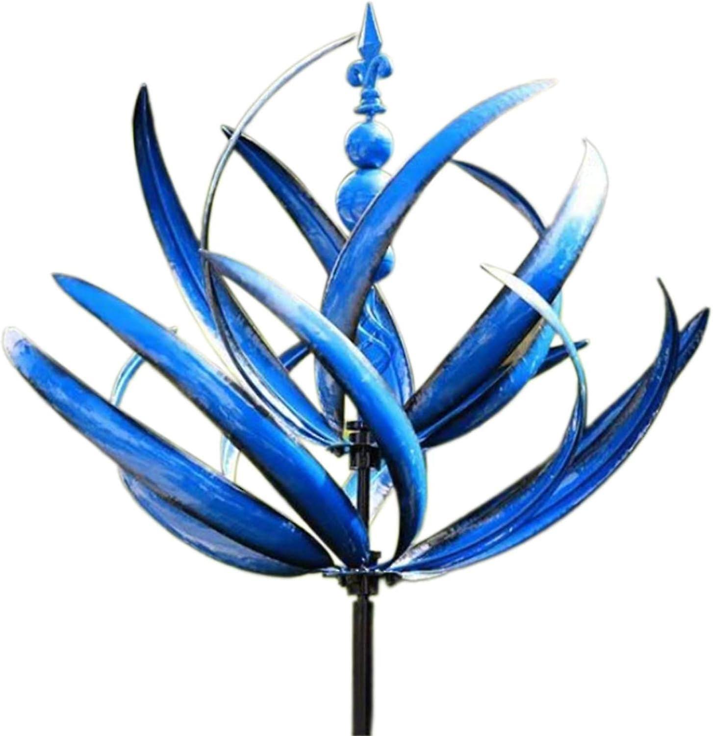 Leked Garden Wind Spinner, Metal Wind Spinners For Yard And Garden, Outdoor Wind Sculptures Spinners With Stake, Yard Art Garden Lawn Decor