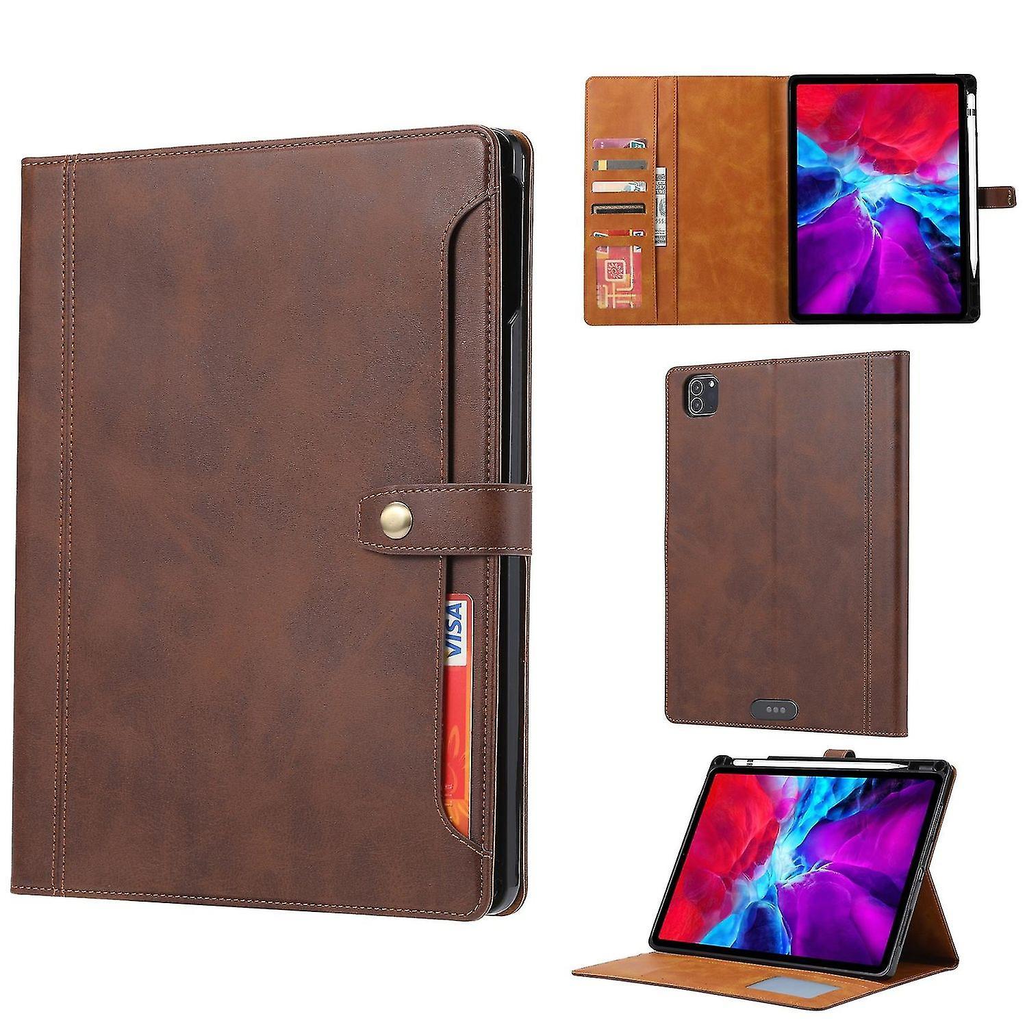 Pu Tablet Case Calf Texture Leather Case For Ipad Pro 11 Inch 2022/2021/2020 Brown