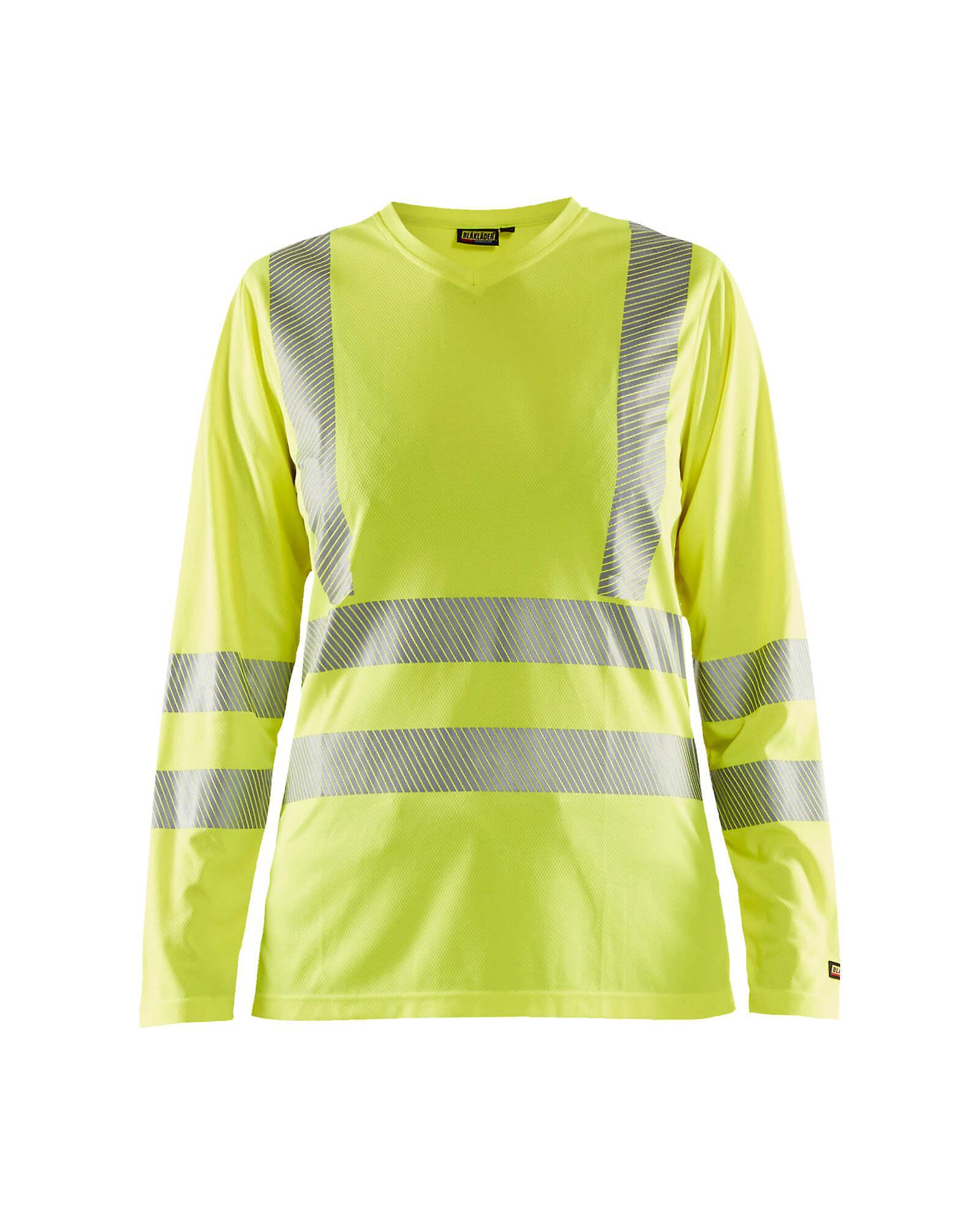 Blaklader 3485 hi-vis long-sleeve t-shirt - womens (34851013) Yellow M