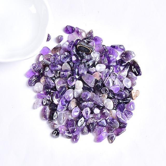 Slowmoose Natural Colorful Crystal Gravel Healing Energy Mineral Stone - Aquarium Home Amethyst 50g