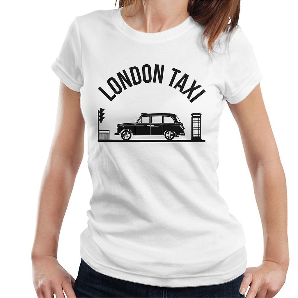 London Taxi Company TX4 At Traffic Lights Women's T-Shirt White Small