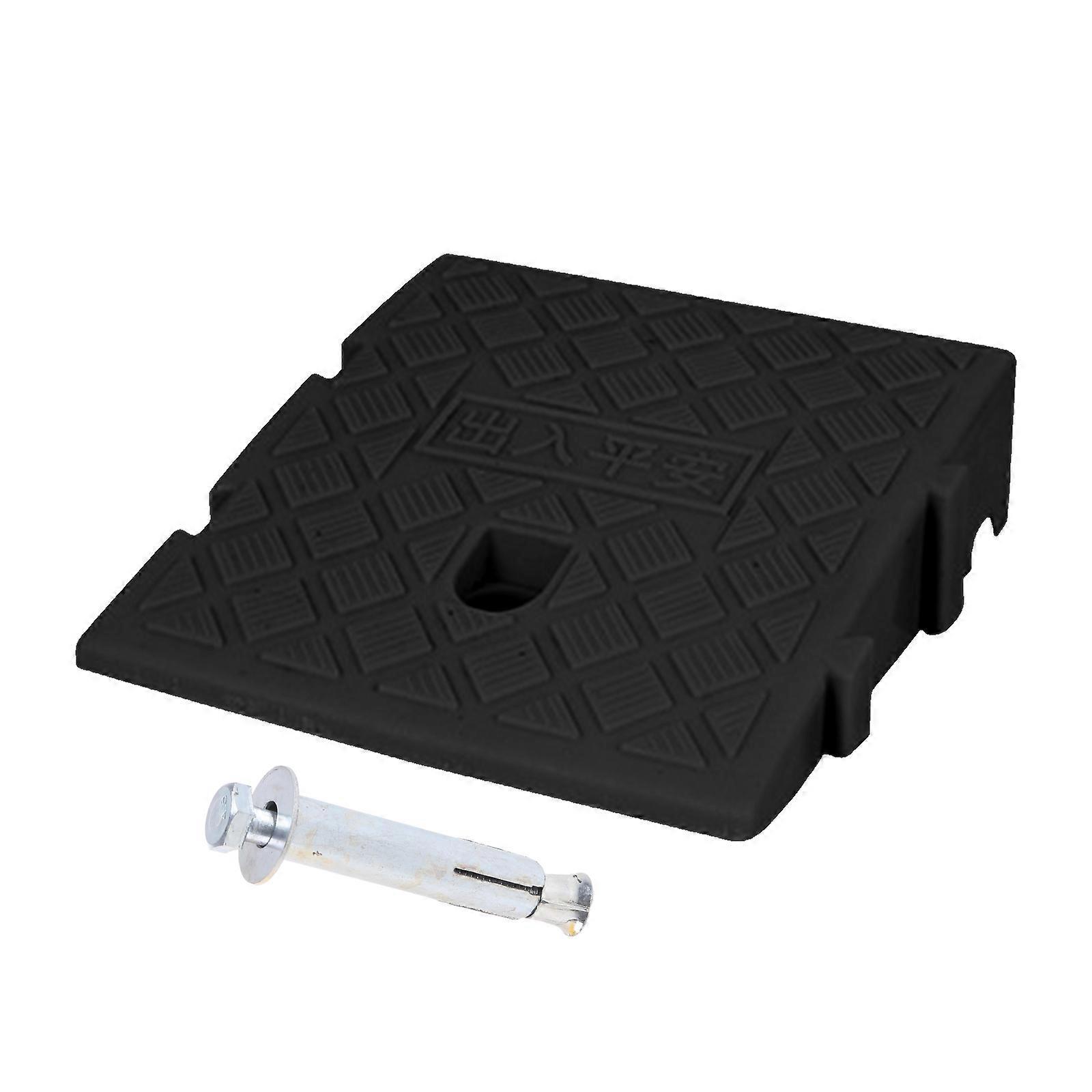 Unbrand Curb Ramp, Portable Plastic Driveway Curb ramps,Ramps for Loading Dock Black