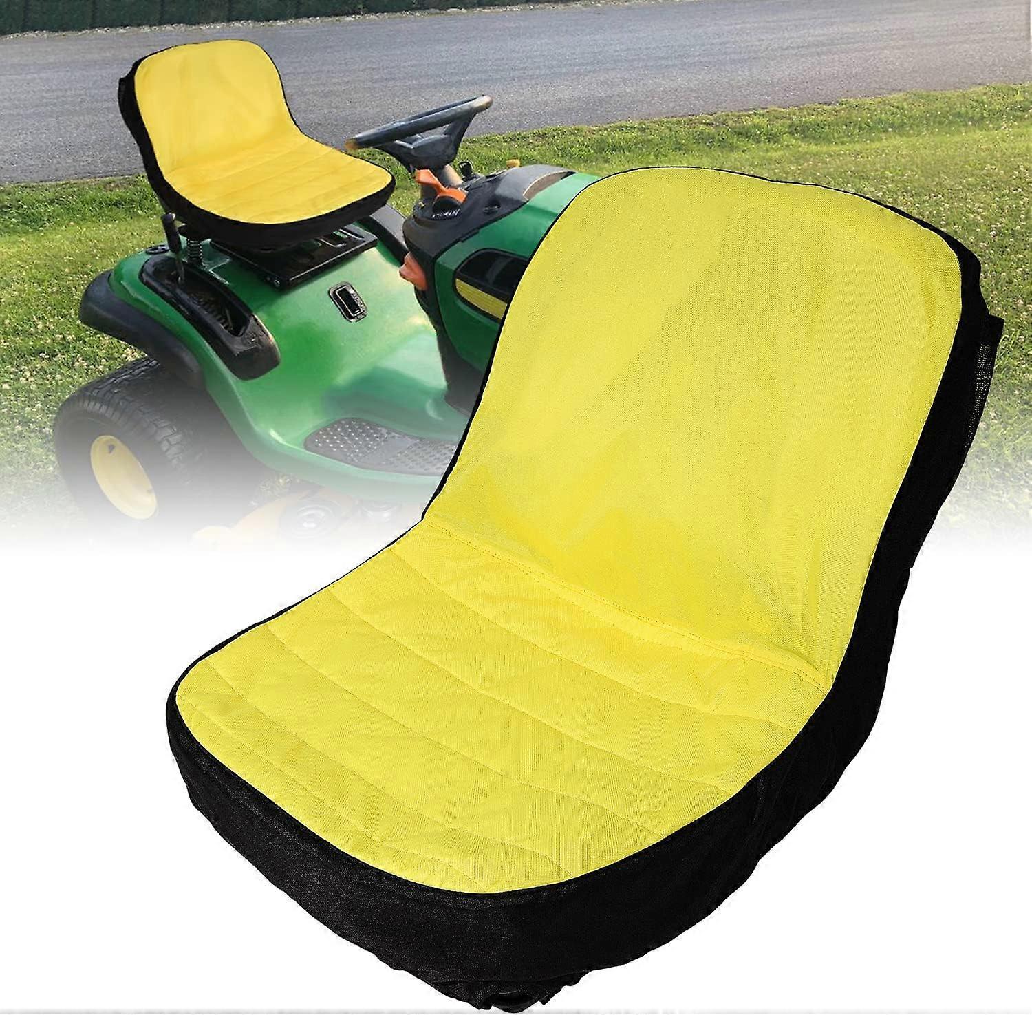 West&month Riding Lawn Mower Cushioned Seat Cover LP92334 For John Deere Mower Tractor & Gator Weatherproof Seats Up To 18" High Oxford 300D Fabric..