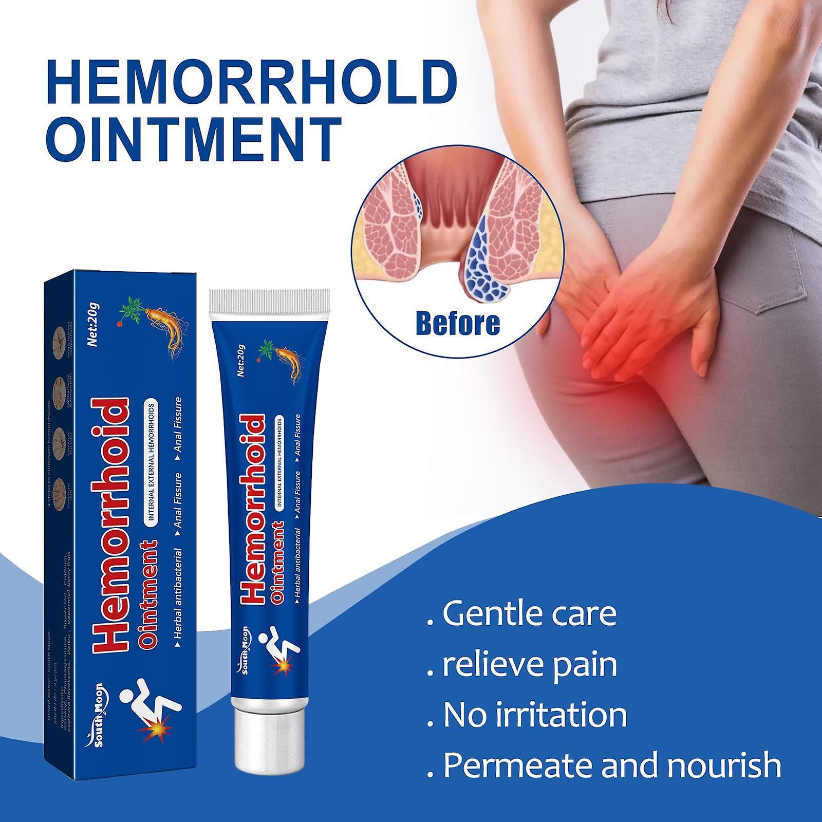 Kakanwo Hemorrhoidsointment Broken Hemorrhoidsointment Mixed Internal And External Hemorrhoids 20Ml White One Size