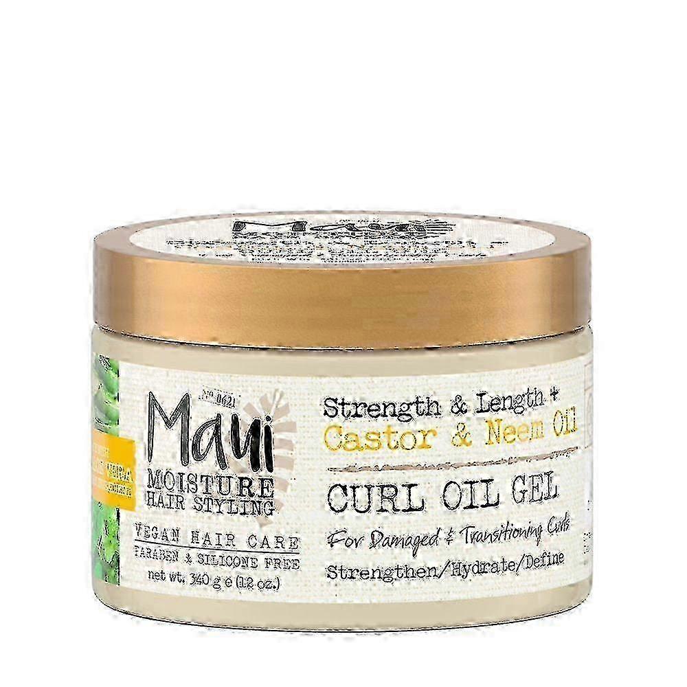 Maui Moisture Strength & Length Curl Oil Gel, Castor & Neem Oil, 12 Oz