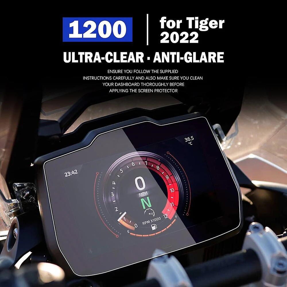 Cciyu For Tiger 1200 2022 Accessories Speedometer Scratch Cluster Screen For Tiger1200 Motorcycle Dashboard Protection Instrument Film 1 x pcs