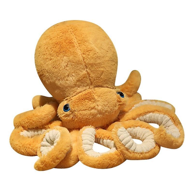 Fisheraw Kid Lovely Simulation Octopus Stuffed Doll Soft Plush Toy Home Decor Girl Gift Brown