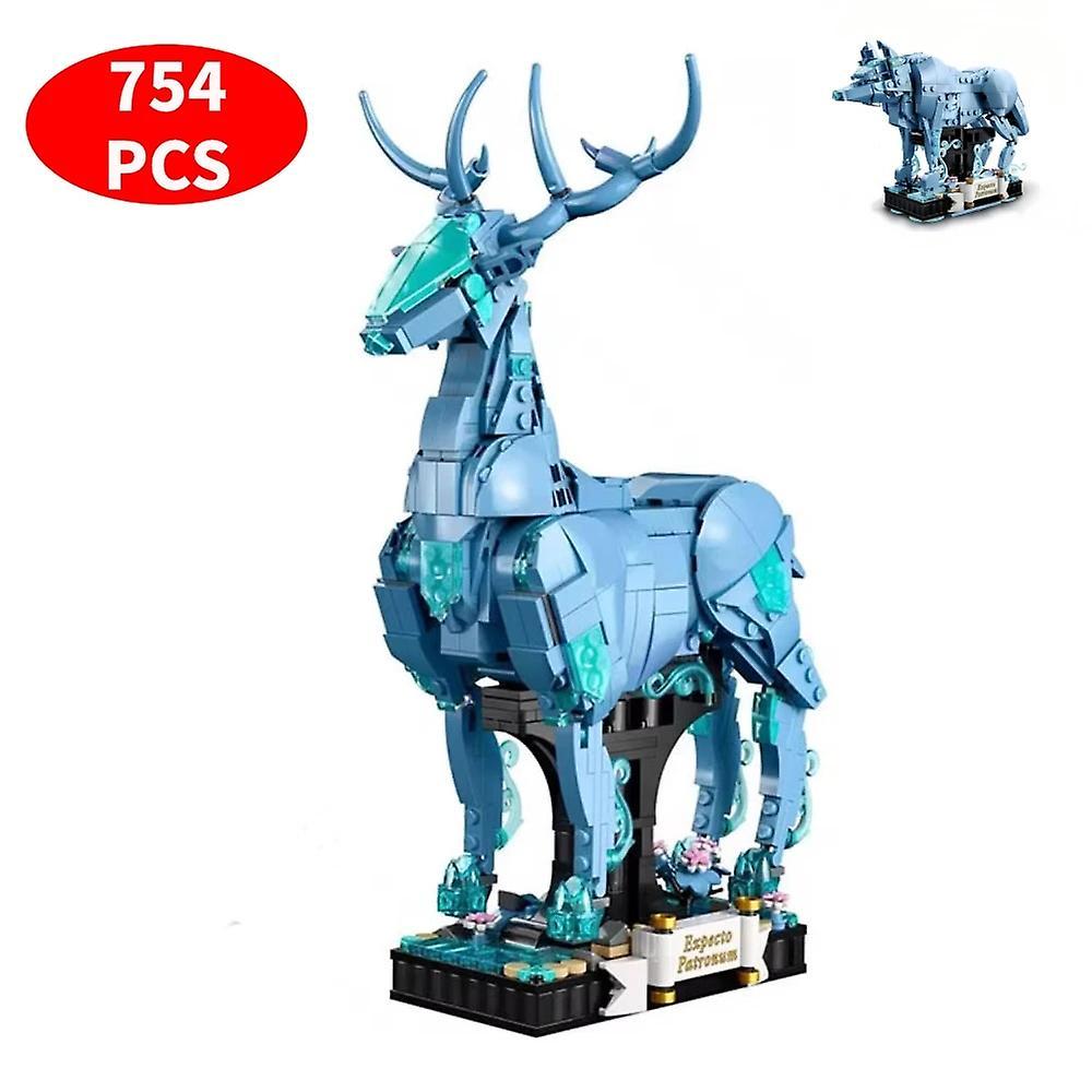 Renekton Wizarding World Moc Bricks 76414 Patronus Collectible 2-in-1 Building Set, Birthday Gift Idea For Teen Aged 14 And Up Toy Blocks bagged