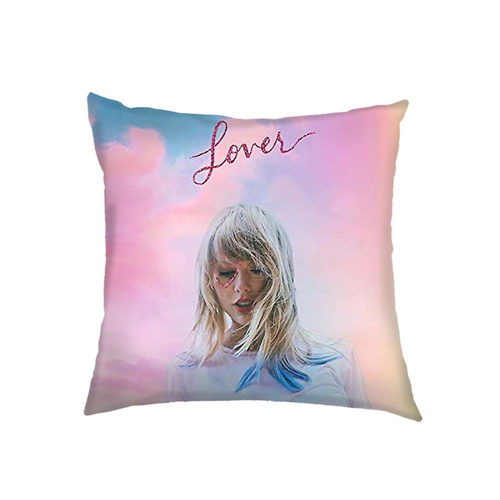 Vicbuy Square Throw Pillow Case Gifts Taylor Swift Cushion Cover Music Fans Car Sofa Ornaments Home Decor D