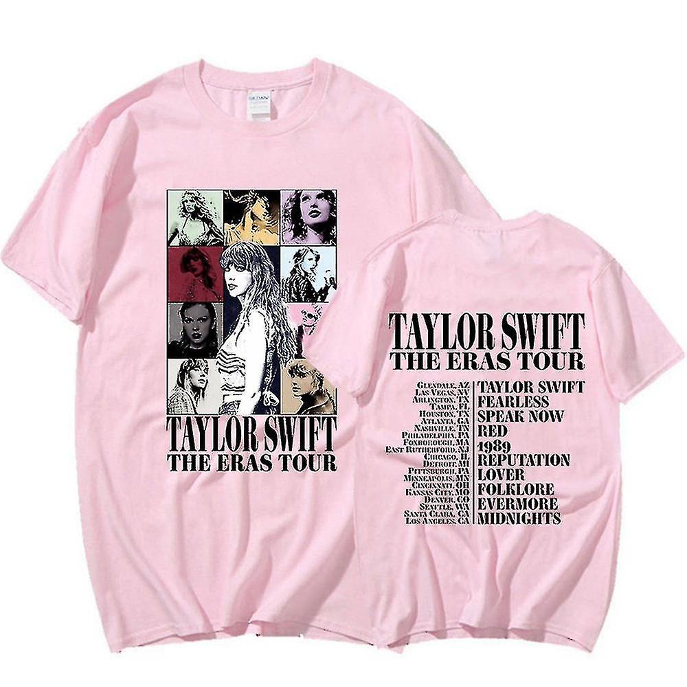 Meet Taylor Swift T-shirt Short Sleeve Printed Tee Shirt The Best Tour Fans Tops Collection Gift Pink M