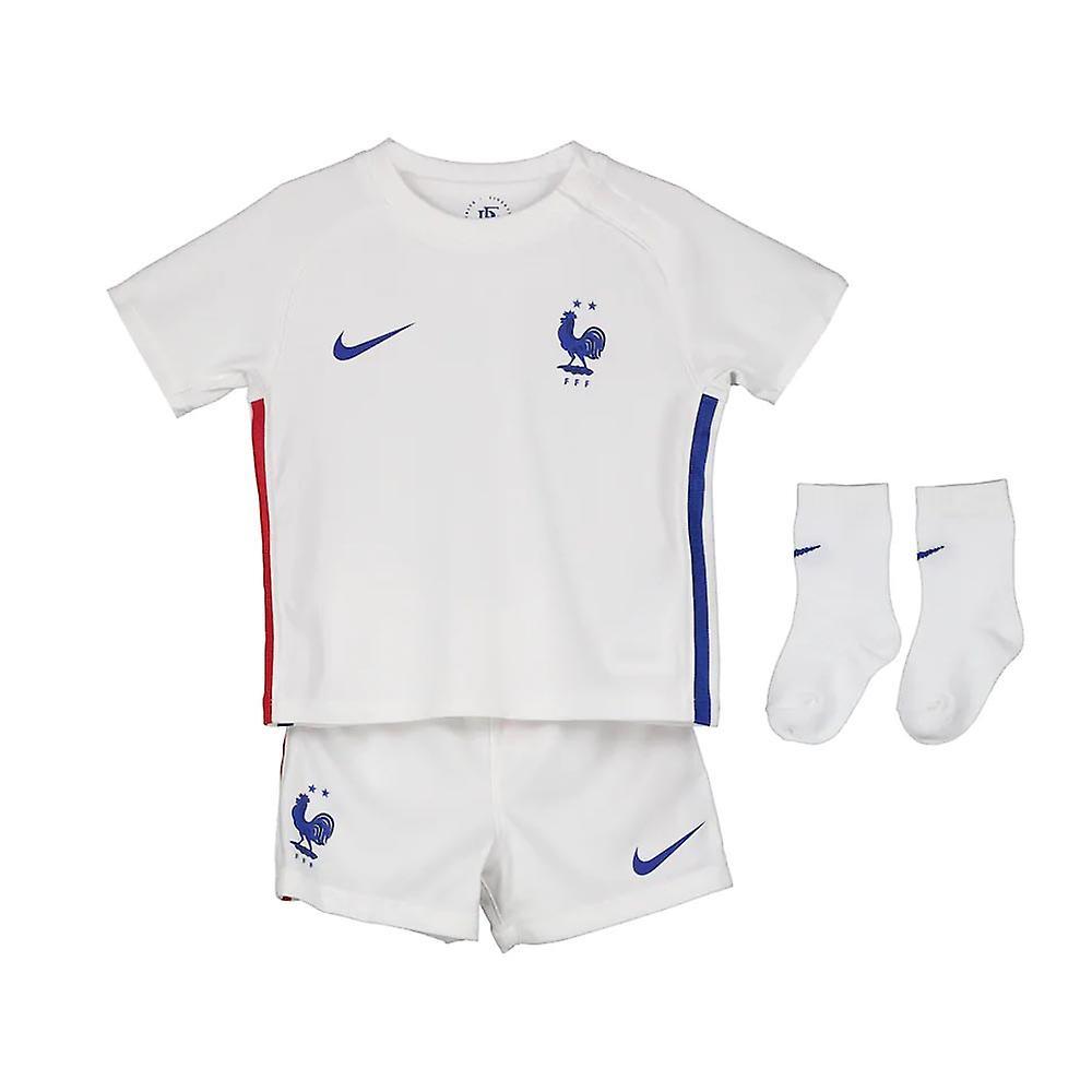 2020-2021 France Away Nike Baby Kit White 9/12 Months