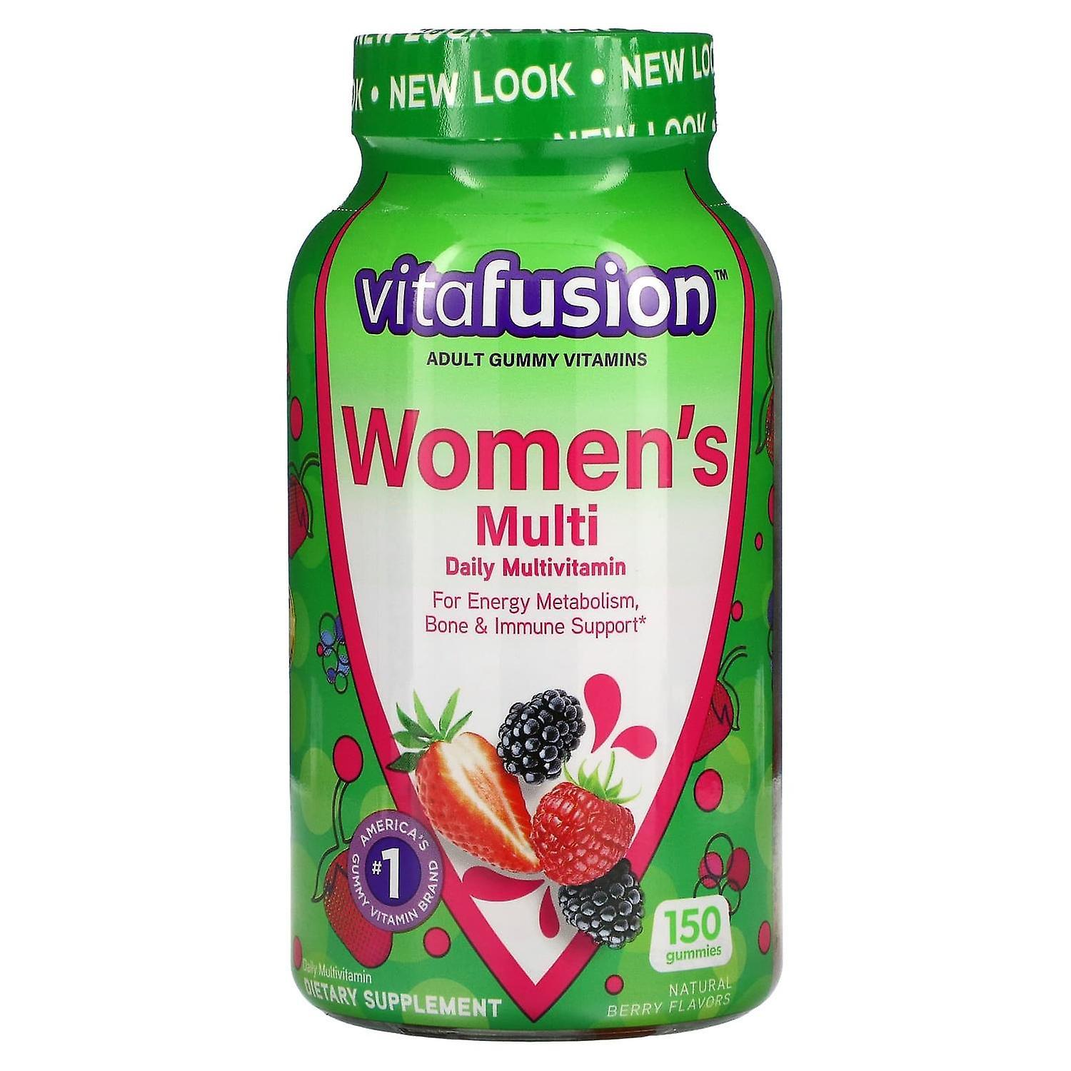 VitaFusion, Women's Multi, Daily Multivitamin, Natural Berry, 150 Gummies