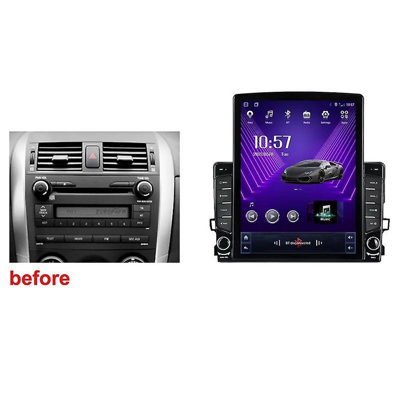 JIULUNET 9.7" Android For Toyota Auris 1 E150 2006-2012 Tesla Type Car Radio Multimedia Player Navigation GPS