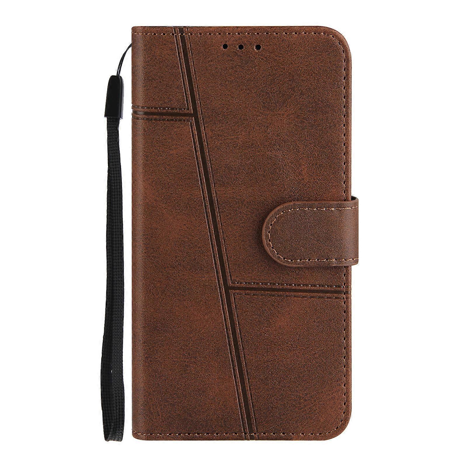 Gangxun Case for LG Velvet Cover Leather Wallet Case Flip Magnetic Closure Kickstand Brown