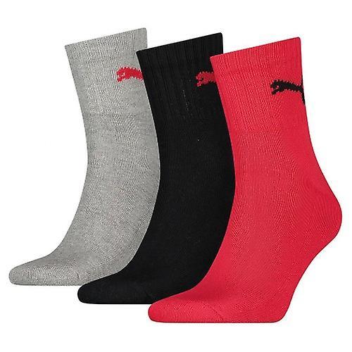 Puma Unisex Adult Crew Socks (Pack of 3) White 9 UK-11 UK