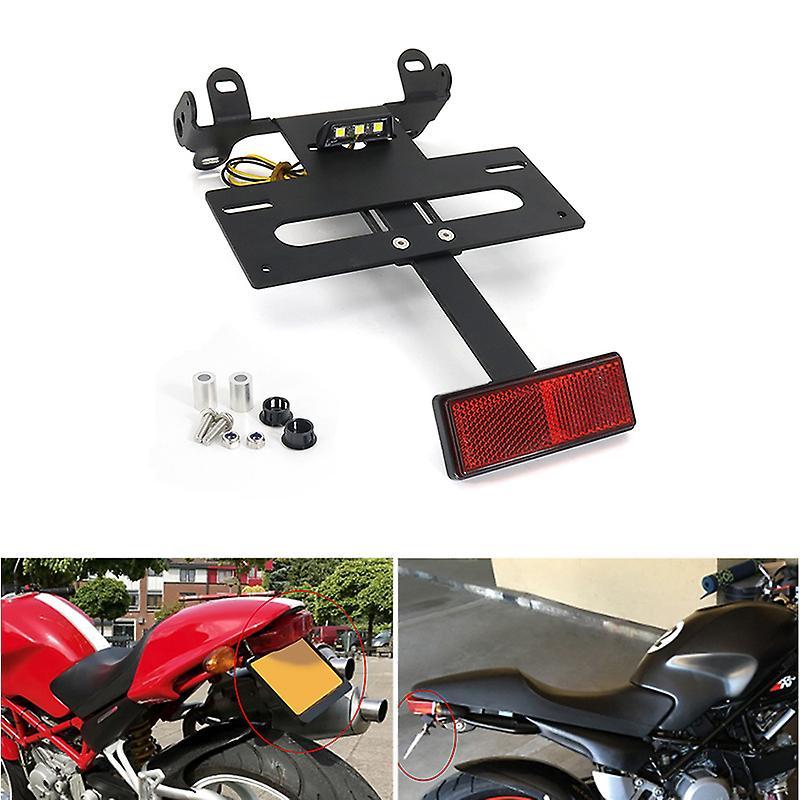 Muggys Fit For Ducati Monster 400 695 750 800 900 1000 S2 S2r S4 S4r License Plate Holder Bracket Rear Tail Tidy Fender Eliminator Kit