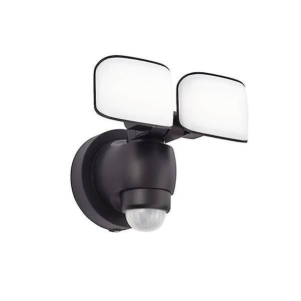 Saxby Lighting Sentinel Integrated LED Outdoor Wall Light Matt Black, Frosted IP44