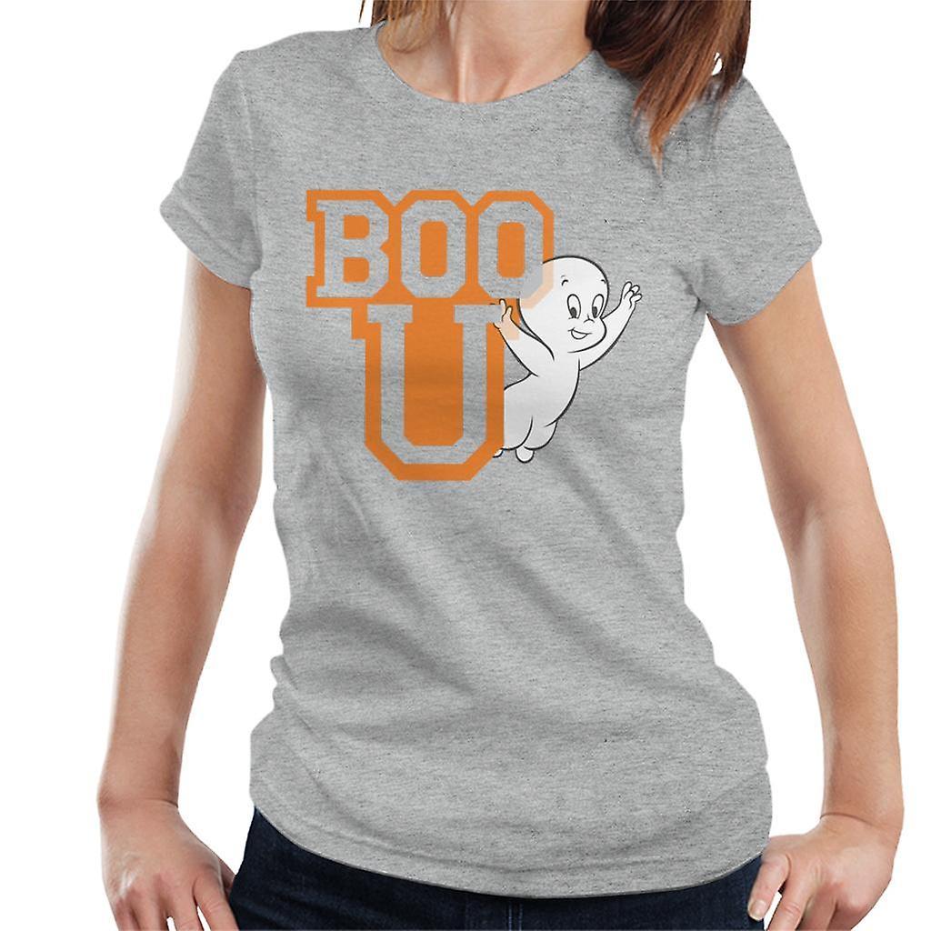 Casper The Friendly Ghost Boo You Varisty Women's T-Shirt Heather Grey XX-Large