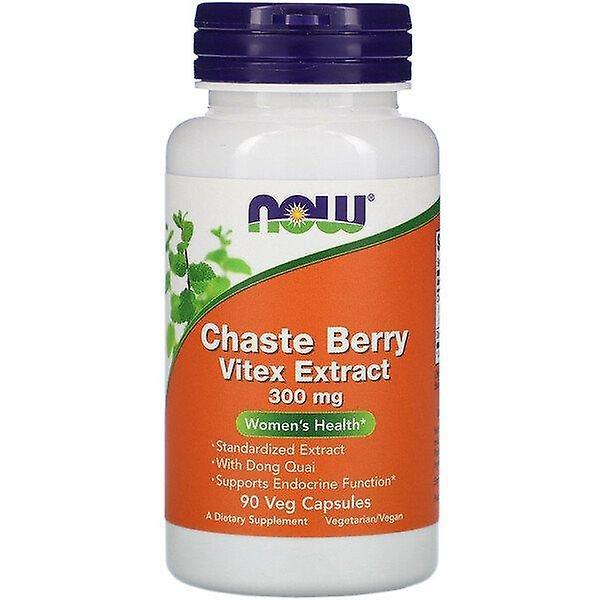 Now Foods, Chaste Berry Vitex Extract, 300 mg, 90 Veg Capsules