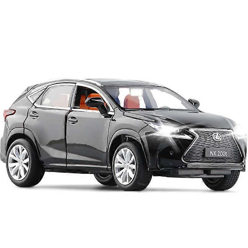 Toy Cars 1:32 Childrens Toy Car Simulation Lexus NX200 Alloy SUV Toys Metal Die - Cast Model Vehicle With Sound And Light Black