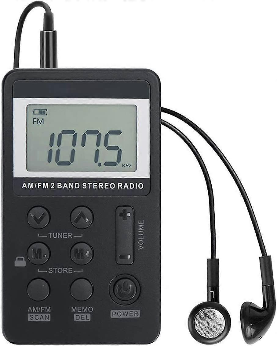 Kensty AM FM Portable Radios, Digitally Tuned Pocket Radios with Optimal Reception, Personal Walkman Radios