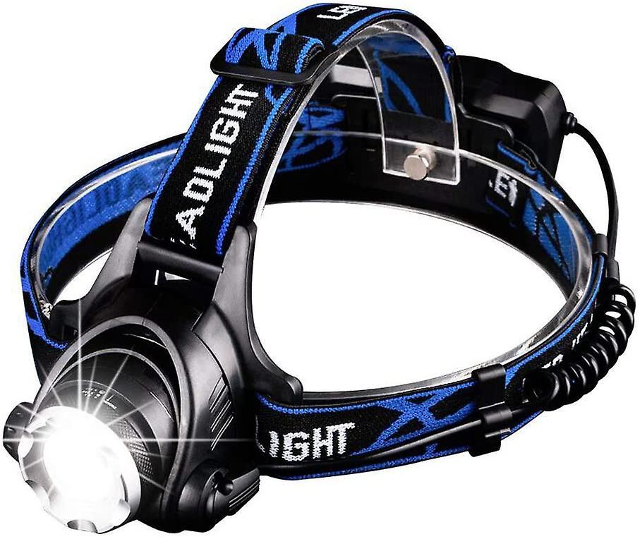 Dhrs Rechargeable Powerful Led Headlamp Headlamp Headlamp Adjustable Headlight 3 Modes Frontal Led With Usb Cable And 2 18650 Batteries For Fishing Cy