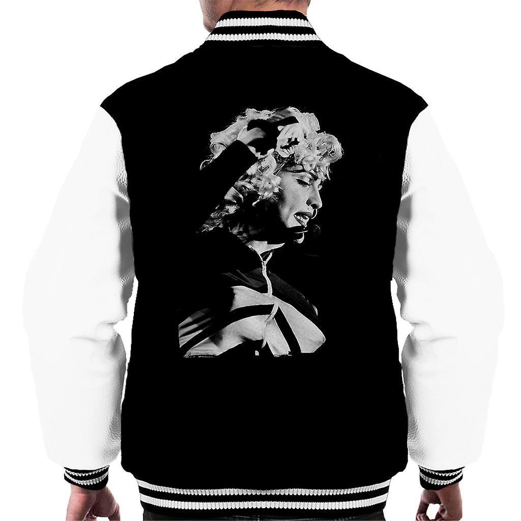 The Smiths and friends Madonna Wembley Stadium Blonde Ambition Tour 1990 Men's Varsity Jacket Black/White Large