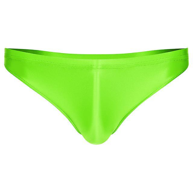 Swimming Waistband Underpants Underwear Swimwear | Low Rise Swim Briefs Men Fluorescent Green L