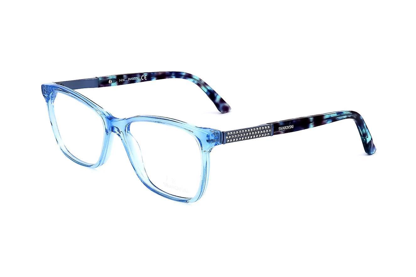 Eyewear Frames Swarovski SK5117 086 BLACK CRYSTAL 54/16/140 WOMAN Blue 54 mm