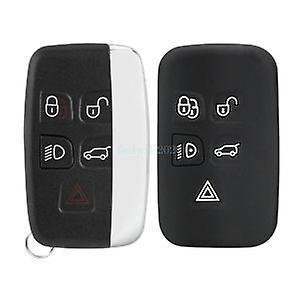 MediaTronixs 5 Buttons Remote Key Fob Case + Silicone Key Cover for Jaguar F-Type XE XF XJ XK