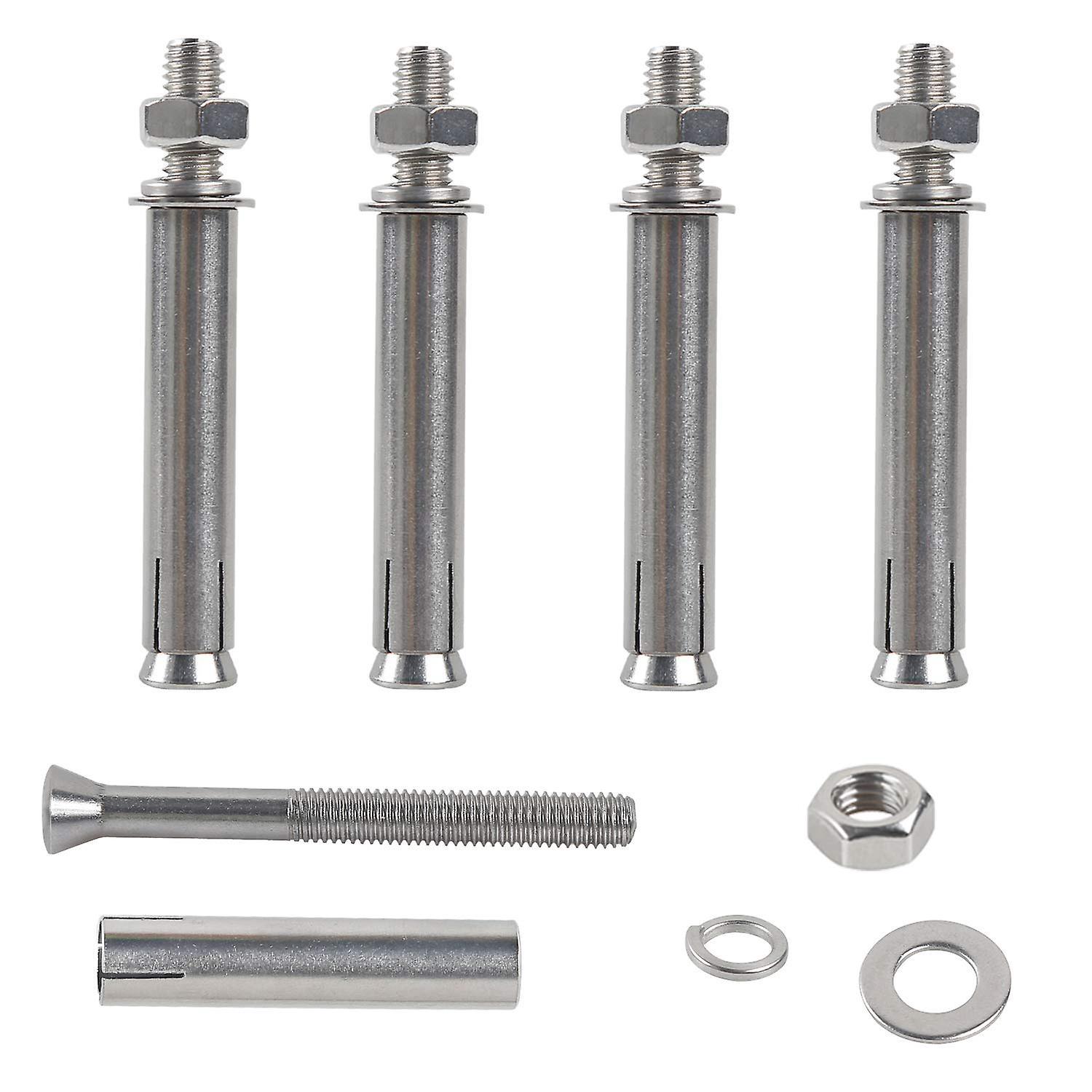 Mintian M8x100mm Hex Expansion Bolts Expansion Screws 304 Stainless Steel Concrete Anchor Heavy Duty Fixing Anchors4pcs